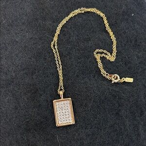 Vintage Carat Creations, Intl. Pave’ Rhinestone pendant necklace